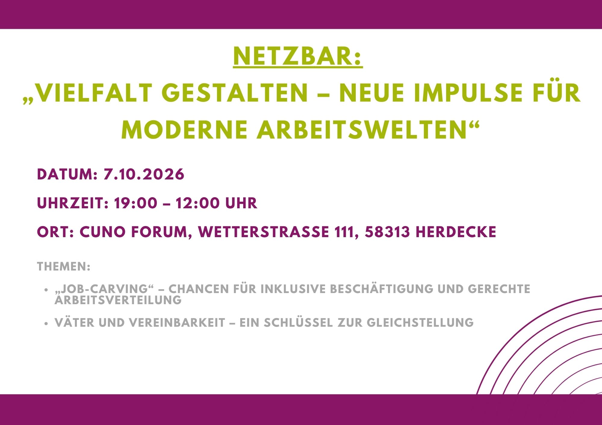 NetzBar: „Vielfalt gestalten – Neue Impulse für moderne Arbeitswelten“