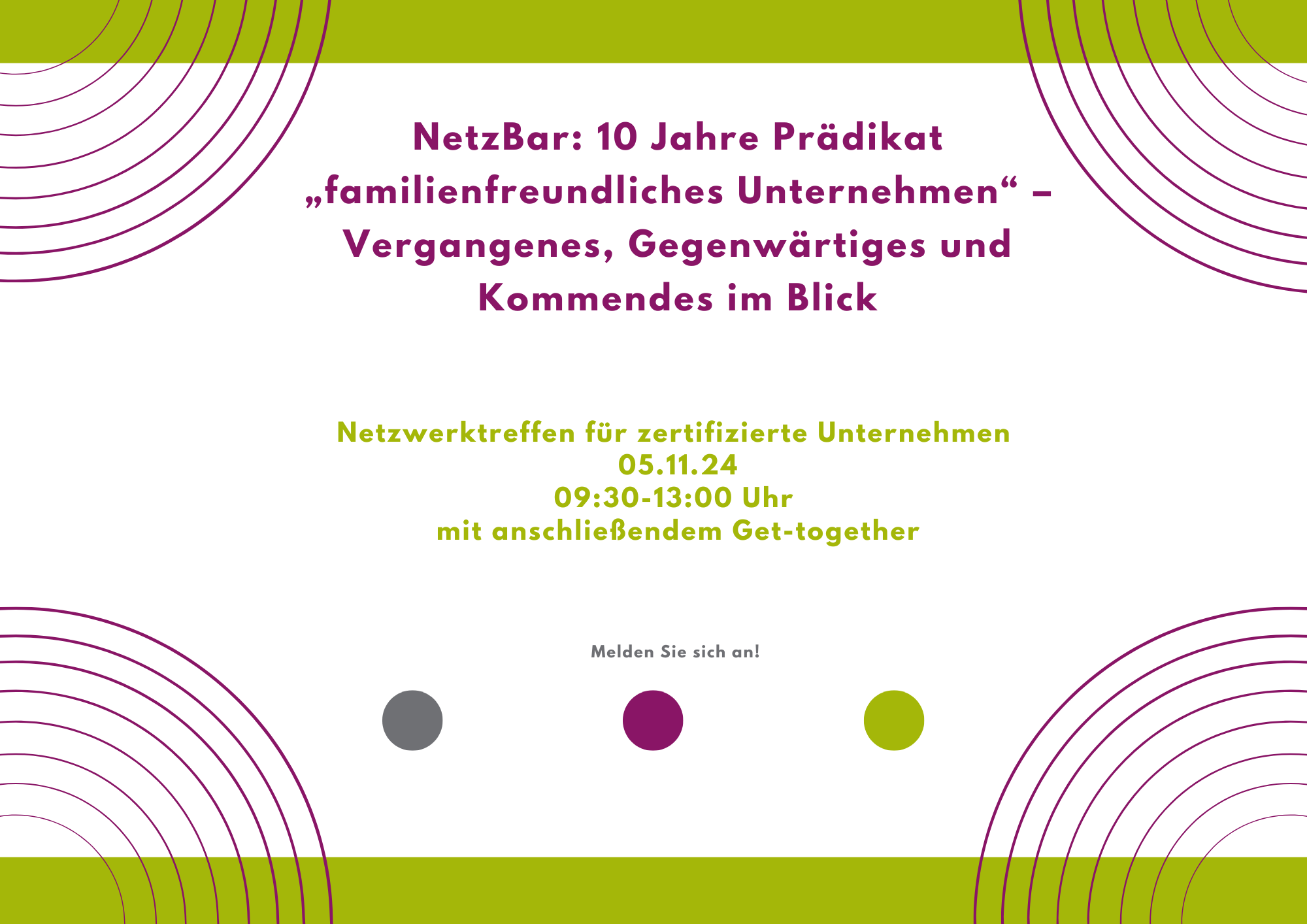 Netzwerktreffen: 10 Jahre Prädikat „familienfreundliches Unternehmen“